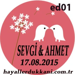 Nikah Şekeri Etiketi Ed01