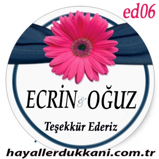 Nikah Şekeri Etiketi Ed06