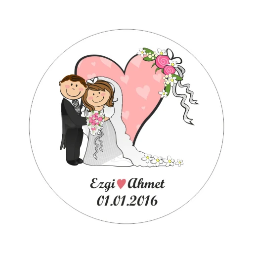 Nikah Şekeri Etiketi Ed106