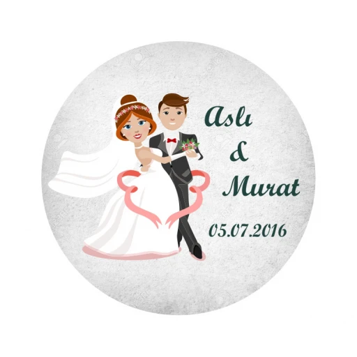 Nikah Şekeri Etiketi Ed114