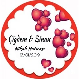 Nikah Şekeri Etiketi Ed191