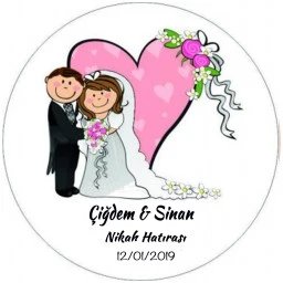 Nikah Şekeri Etiketi Ed194