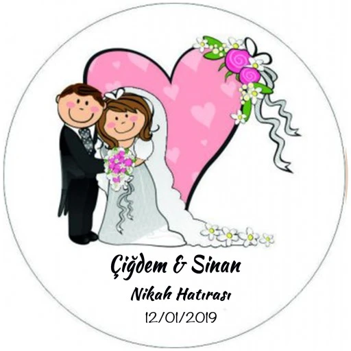 Nikah Şekeri Etiketi Ed194