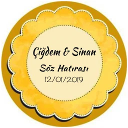 Nikah Şekeri Etiketi Ed200