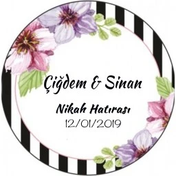 Nikah Şekeri Etiketi Ed205