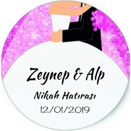 Nikah Şekeri Etiketi Ed214