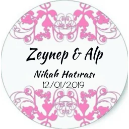 Nikah Şekeri Etiketi Ed216