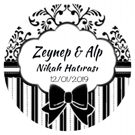 Nikah Şekeri Etiketi Ed223