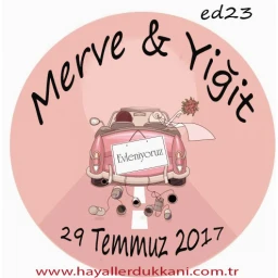 Nikah Şekeri Etiketi Ed23