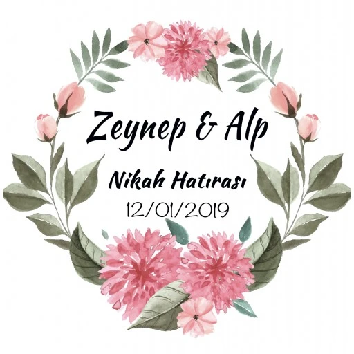 Nikah Şekeri Etiketi Ed231