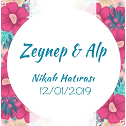 Nikah Şekeri Etiketi Ed235