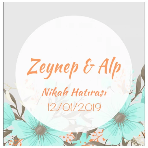 Nikah Şekeri Etiketi Ed245