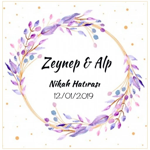 Nikah Şekeri Etiketi Ed246