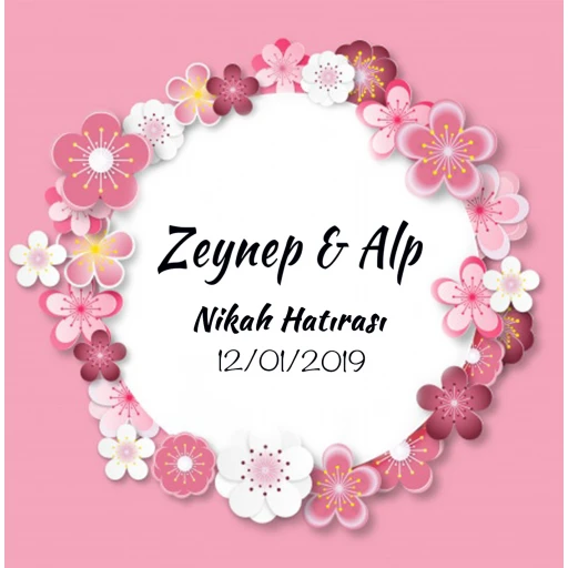 Nikah Şekeri Etiketi Ed247