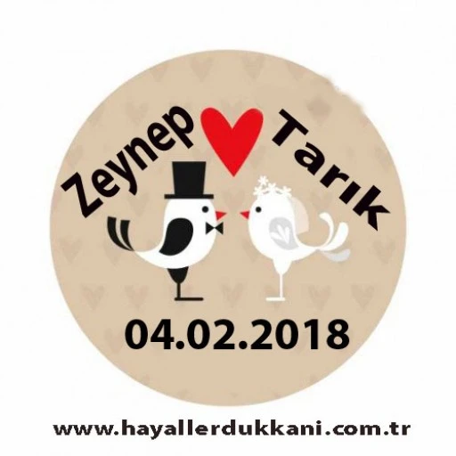 Nikah Şekeri Etiketi Ed30