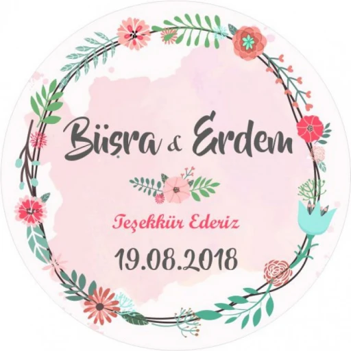 Nikah Şekeri Etiketi Ed91