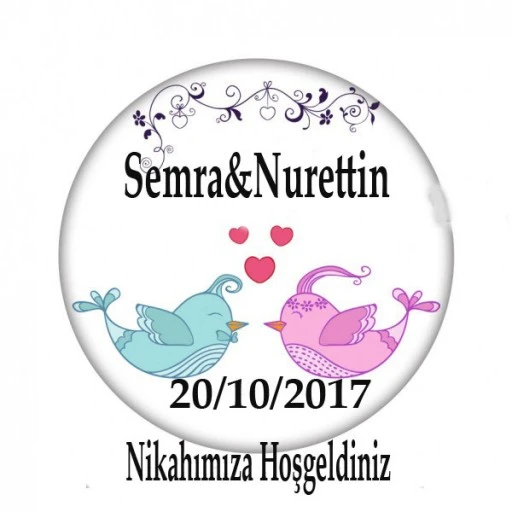Nikah Şekeri Sticker Ed39