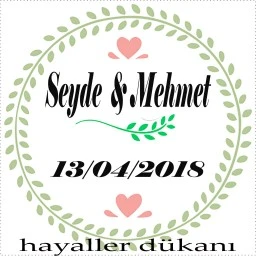 Nikah Şekeri Sticker Ed41
