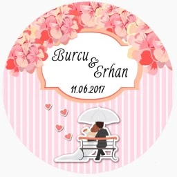 Nikah Şekeri Sticker Ed45