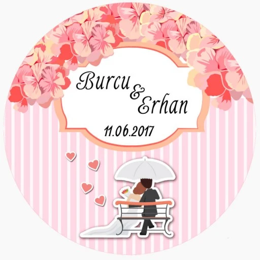 Nikah Şekeri Sticker Ed45