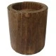Ağaç Kütük Tealight Mumluk Silindir Kahverengi P1