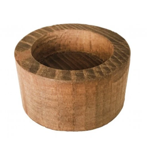Ağaç kütük tealight mumluk yuvarlak naturel pk:1