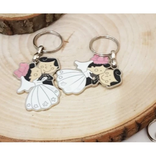 Danseden Gelin Damat Metal Anahtarlık