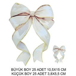 DEKORATİF SÜS İKİ BOY FİYONK SET:25 ADET