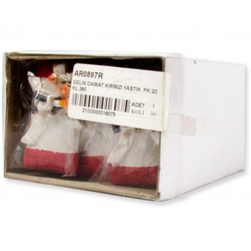 Gelin Damat Kırmızı Yastık Pk1