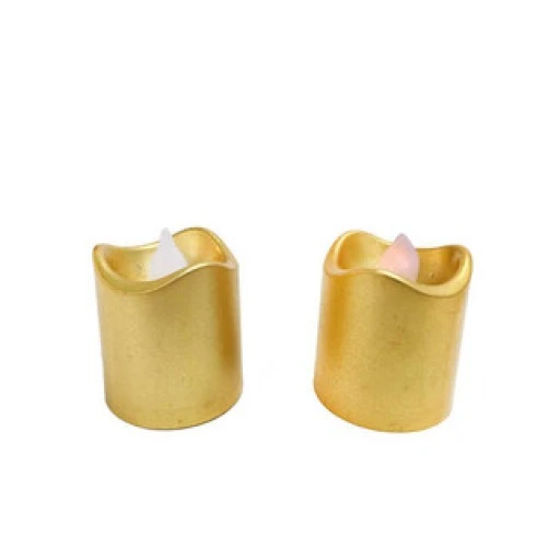 Mum Led Işıklı Pilli Altın 3.5x4.5 cm