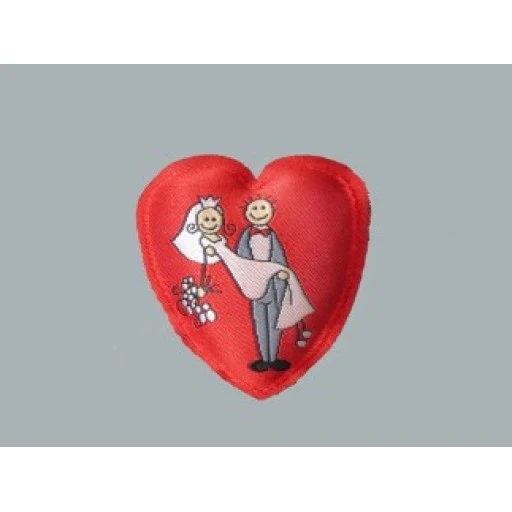 Yastık Kalp Gelin Damat Resimli P10