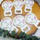 Rengarenk Çiçekli Baskılı Balon Açacak Magnet 11x7 cm Uv Nişan Hediyeliği Nikah Şekeri