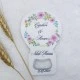 Rengarenk Çiçekli Baskılı Balon Açacak Magnet 11x7 cm Uv Nişan Hediyeliği Nikah Şekeri