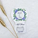 Yeşil Mavi Çiçek Baskılı Balon Açacak Magnet 11x7 cm Uv Nişan Hediyeliği Nikah Şekeri