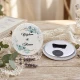 Açacak Magnet Nikah Hediyeliği Mavi Beyaz Çiçek Uv Baskılı