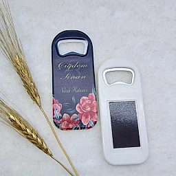 Nikah Şekeri Açacak Magnet 4,5x10,5 Cm Uv Nikah Şekeri Nişan Şekeri
