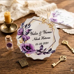Ahşap Magnet Nişan Şekeri 01