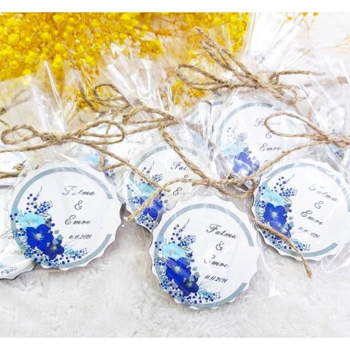 Ahşap Nikah Buzdolabı Magnet 02