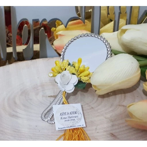 İşlemeli Ayna Nikah Şekeri