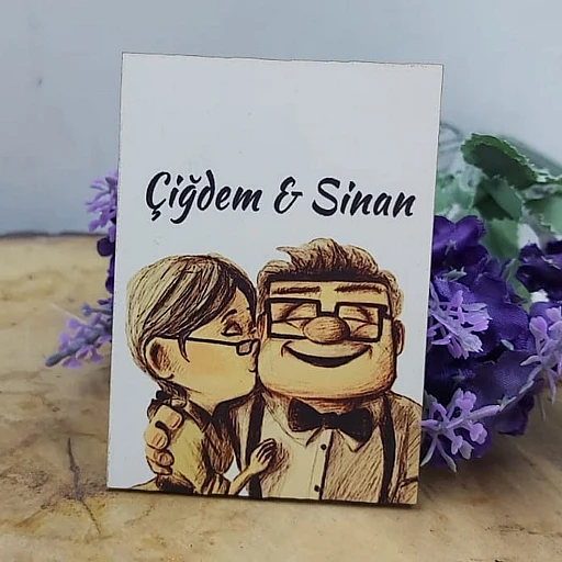 Kişiye Özel Ahşap Baskılı Magnet