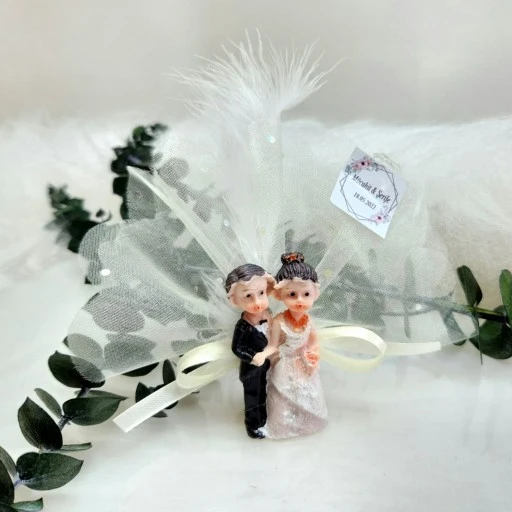 Gelin Damat Biblo Nikah Hayıralık Buzbolabı Süsü