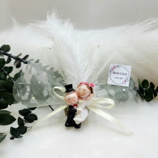 Kucakta Gelin Damat Biblo Nikah Hayıralık Buzbolabı Süsü