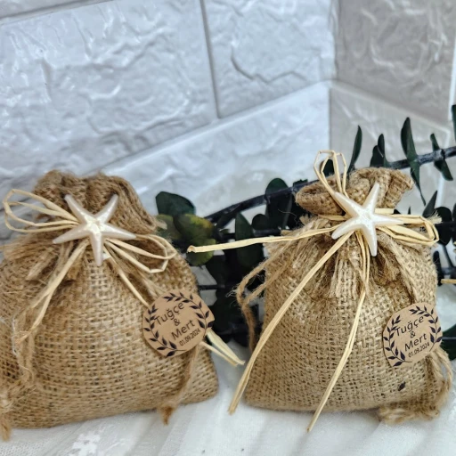 Hasır Kese Lavantalı Nikah Şekeri