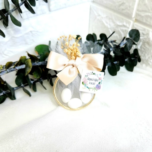Süslemeli Halka Şekerleme, Nikah Şekeri, Doğum, Sünnet, Düğün Nişan Söz, Kına, Hediyelik