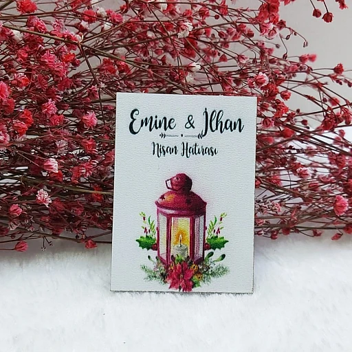 Fenerli Ahşap Nikah Magnet Nikah Şekeri UV Baskı Nişan Hediyeliği Ekonomik