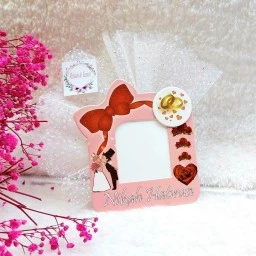 Kırmızı Çerçeve Nikah Hediyeliği