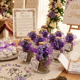 Lavanta Şişesi Nikah Şekeri