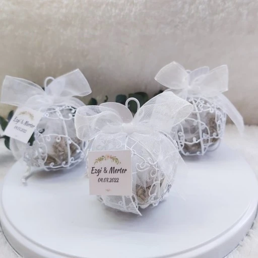 Metal Elma Nikah Şekeri