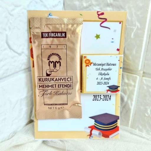 Mezuniyet Hatırası Çikolata Ve Mehmet Efendi Türk Kahvesi Mezuniyet Hediyesi