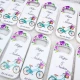Bisikletli Uzun Açacak Magnet 4,5x10,5 cm Uv Nikah Şekeri Nişan Hediyeği
